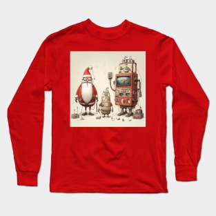 Santa Claus & Robot 2 Long Sleeve T-Shirt